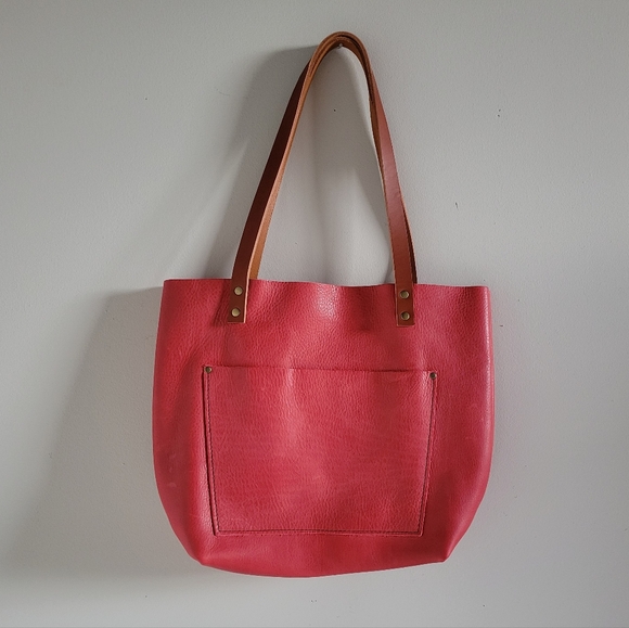 Portland Leather Handbags - Portland Leather Goods Medium Tote Bag in Flamenco Sugar